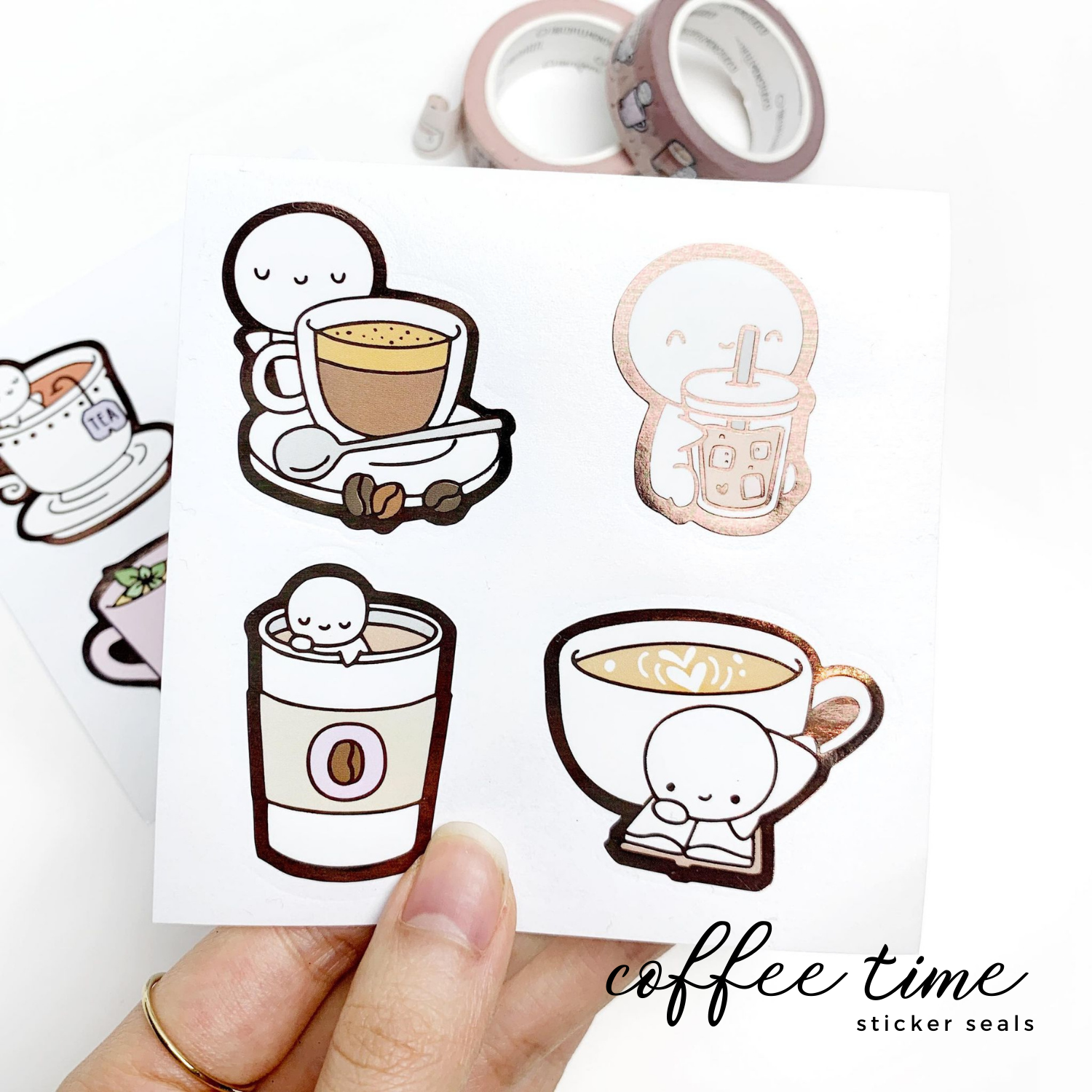 Coffee & Tea Time - Sticker Seals
