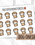 Dog Onesie Emotis, TheCoffeeMonsterzCo