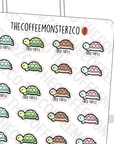 Tired Turtle Doodles - TheCoffeeMonsterzCo
