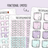 Self Care Functional Emotis - TheCoffeeMonsterzCo