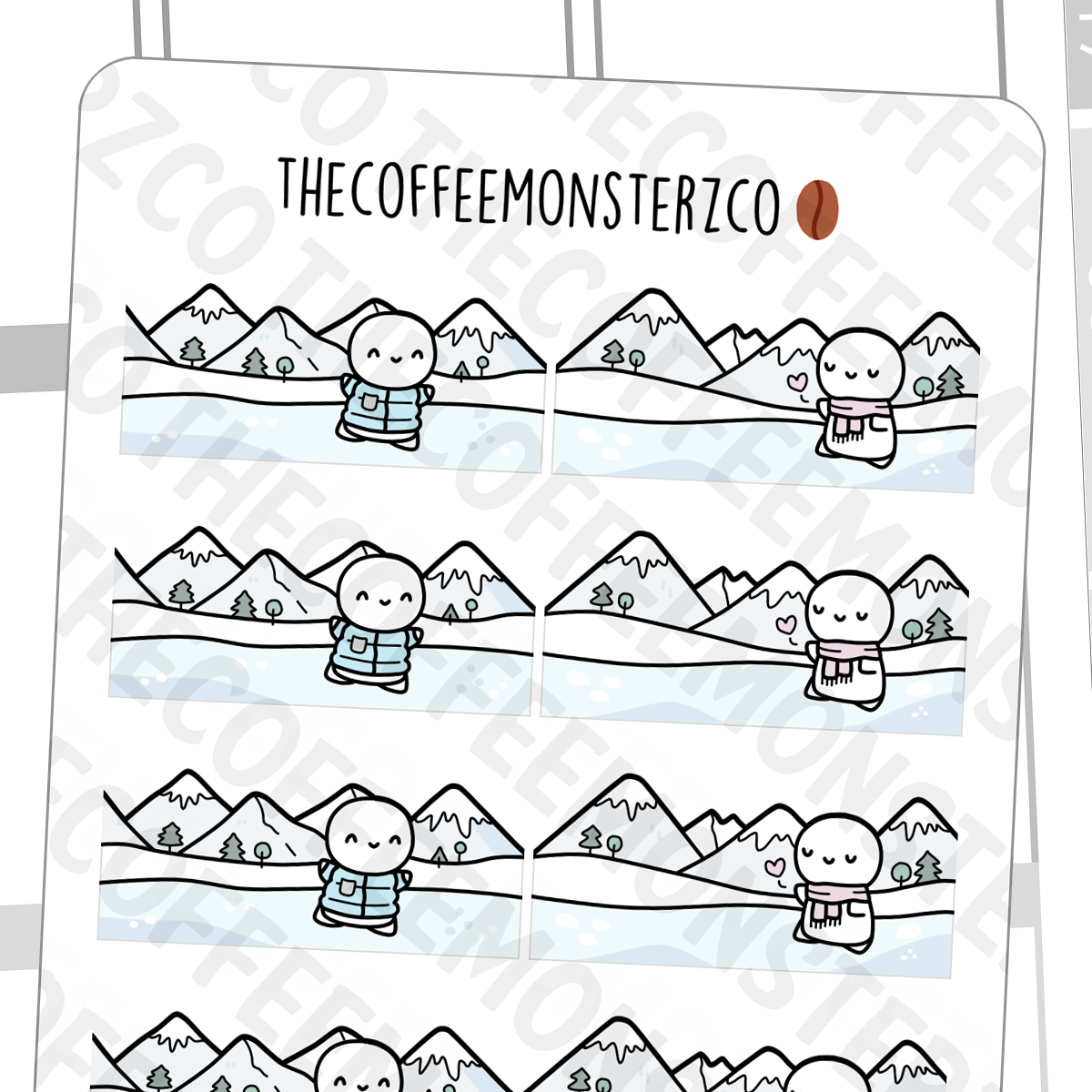 Snowy Mountain Scenery
