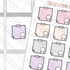 Neutral Sticky Note Stickers, TheCoffeeMonsterzCo