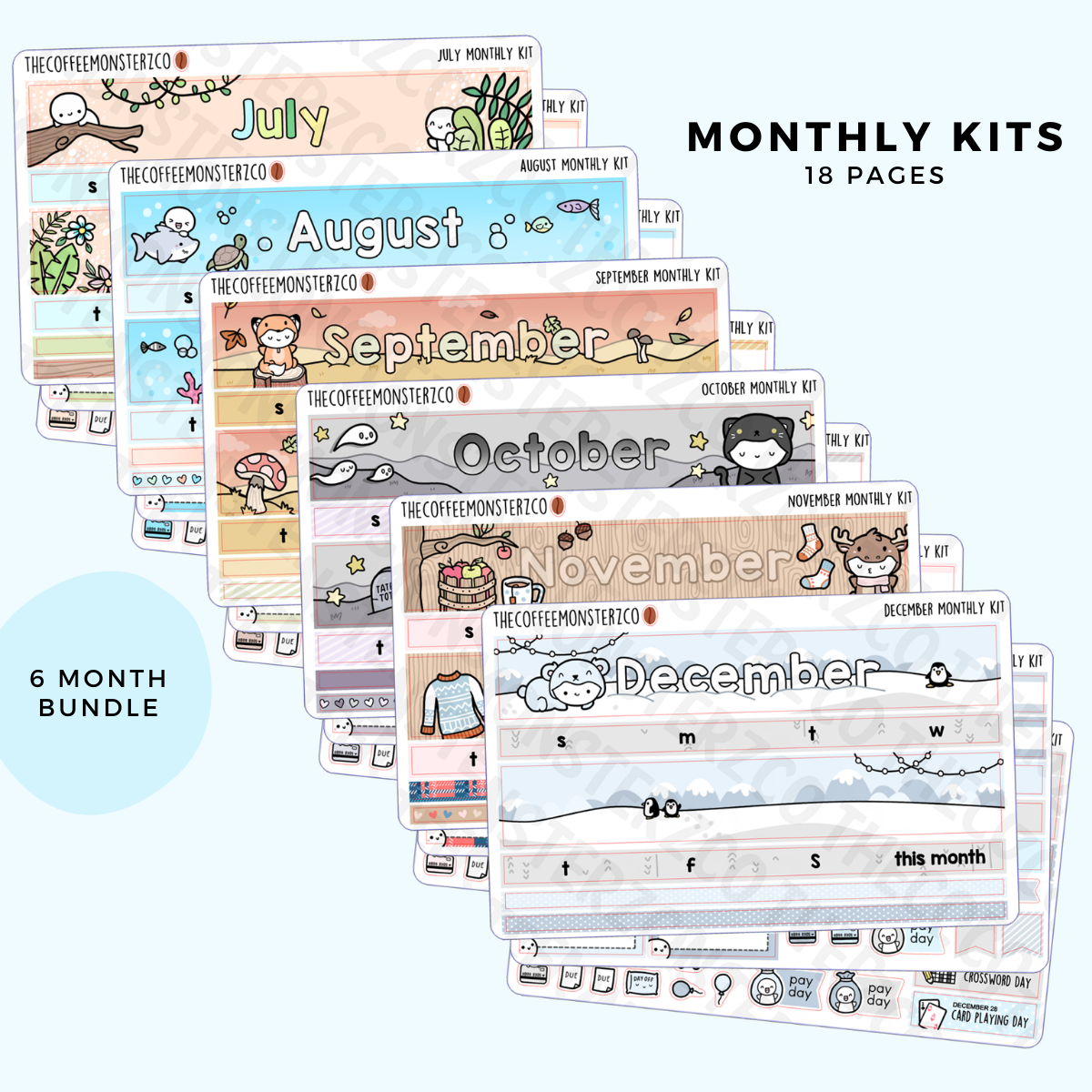2022 Regular Monthly Kits - Second Half
