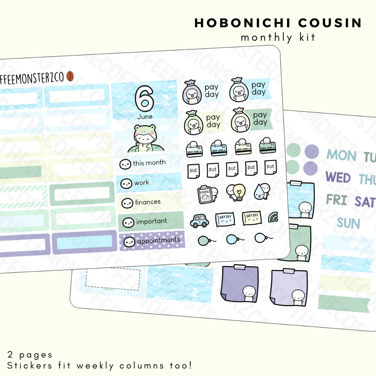 2022 Hobonichi Cousin Monthly Kits (first half)