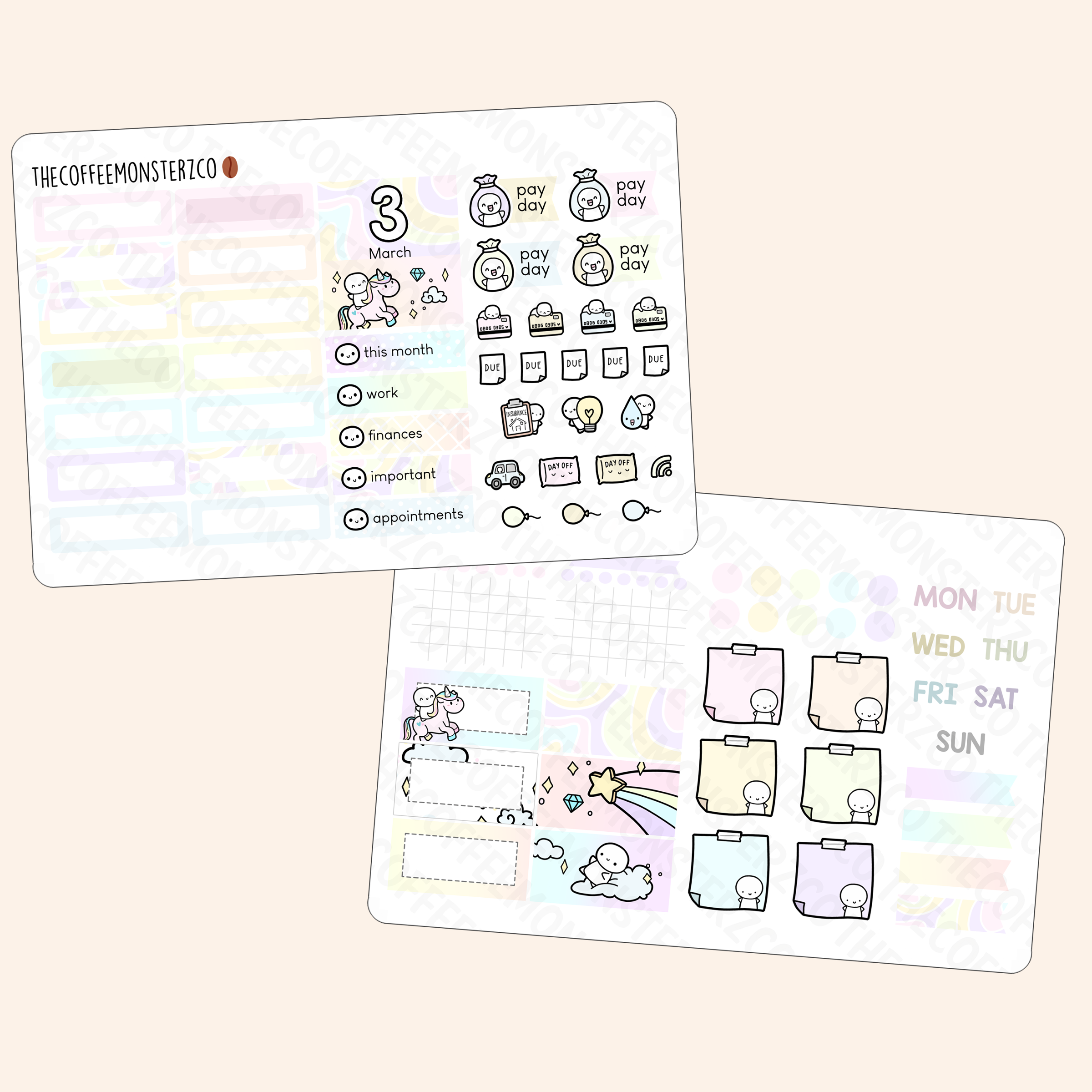 2022 Hobonichi Cousin Monthly Kits (first half)