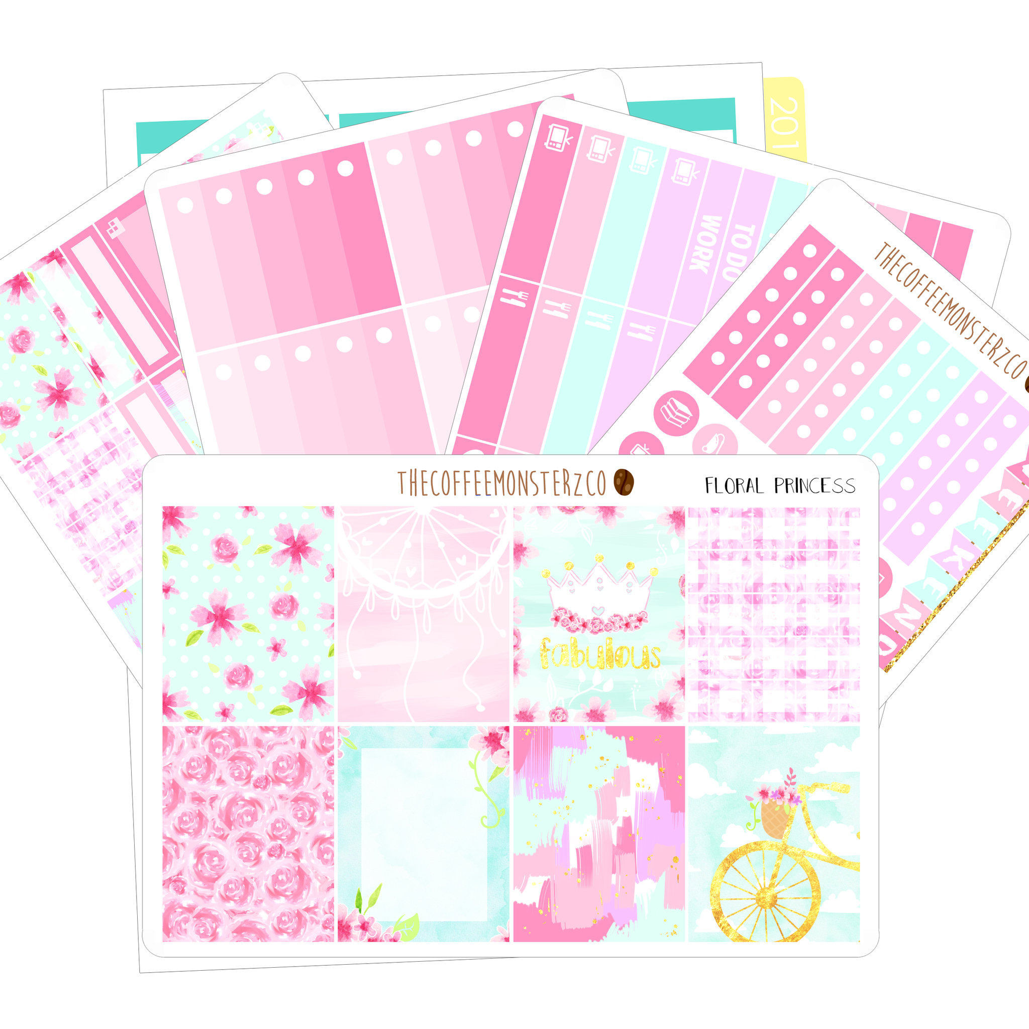 floral princess full vertical kit, TheCoffeeMonsterzCo