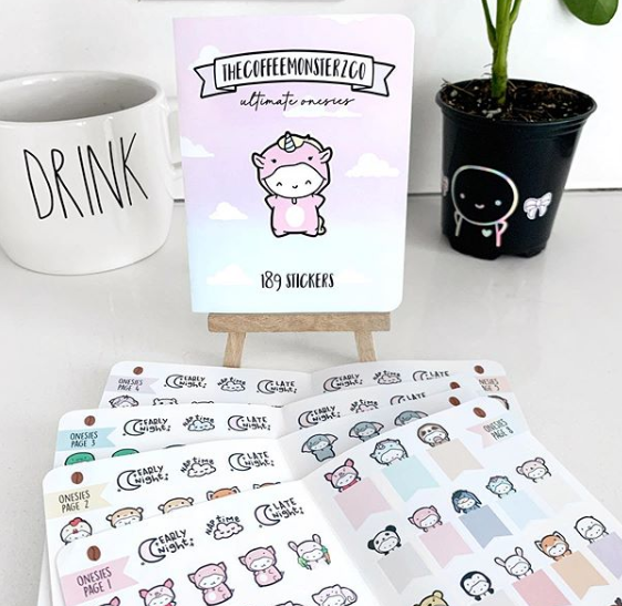 Ultimate Onesies Sticker Book (8 Pages)