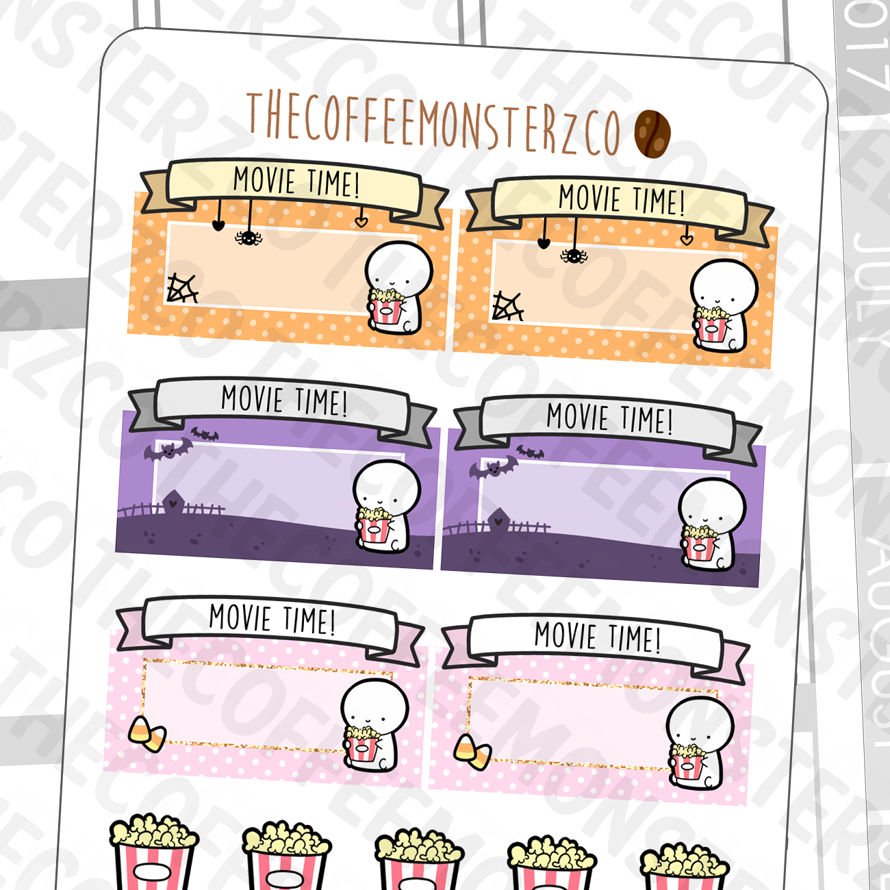 Halloween Movie Marquees (FINAL STOCK), TheCoffeeMonsterzCo
