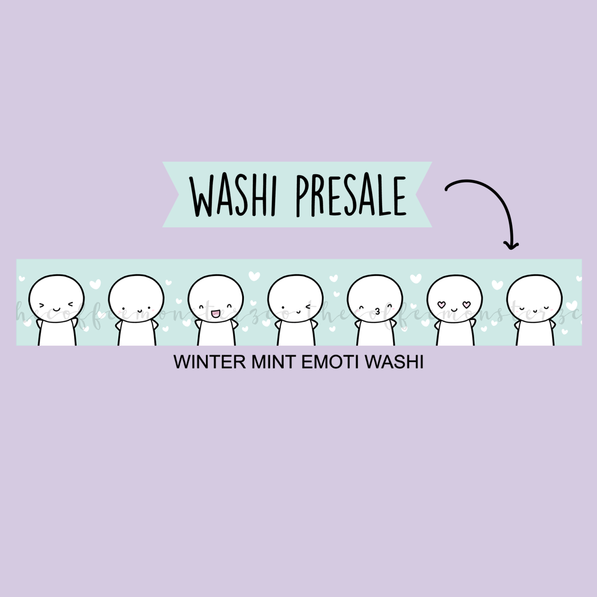 Winter Mint Emoti Washi (Limit 1 per person)