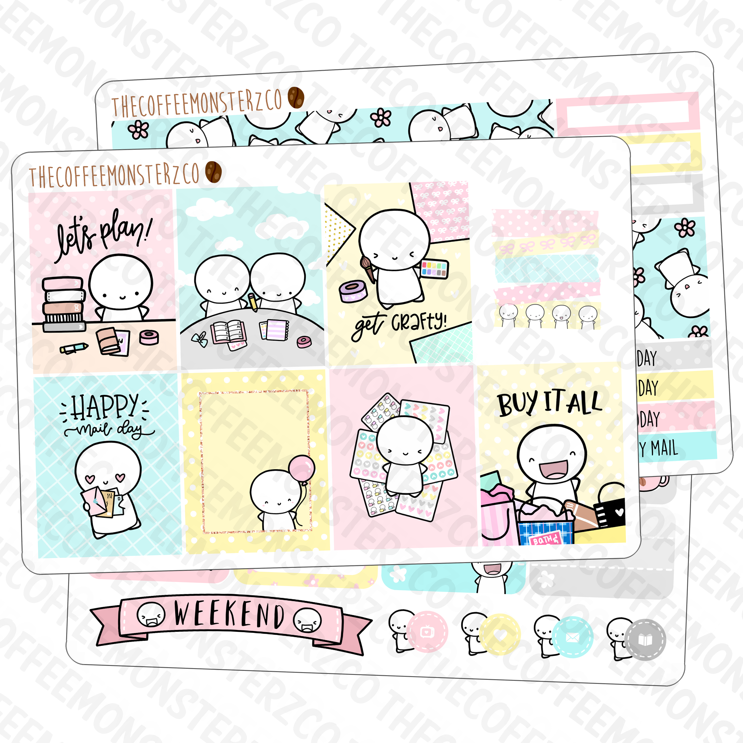 Emoti Mini Kit (3 pages), TheCoffeeMonsterzCo