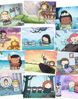 Set of 12 Princess Postcards (BLANK BACK) - TheCoffeeMonsterzCo