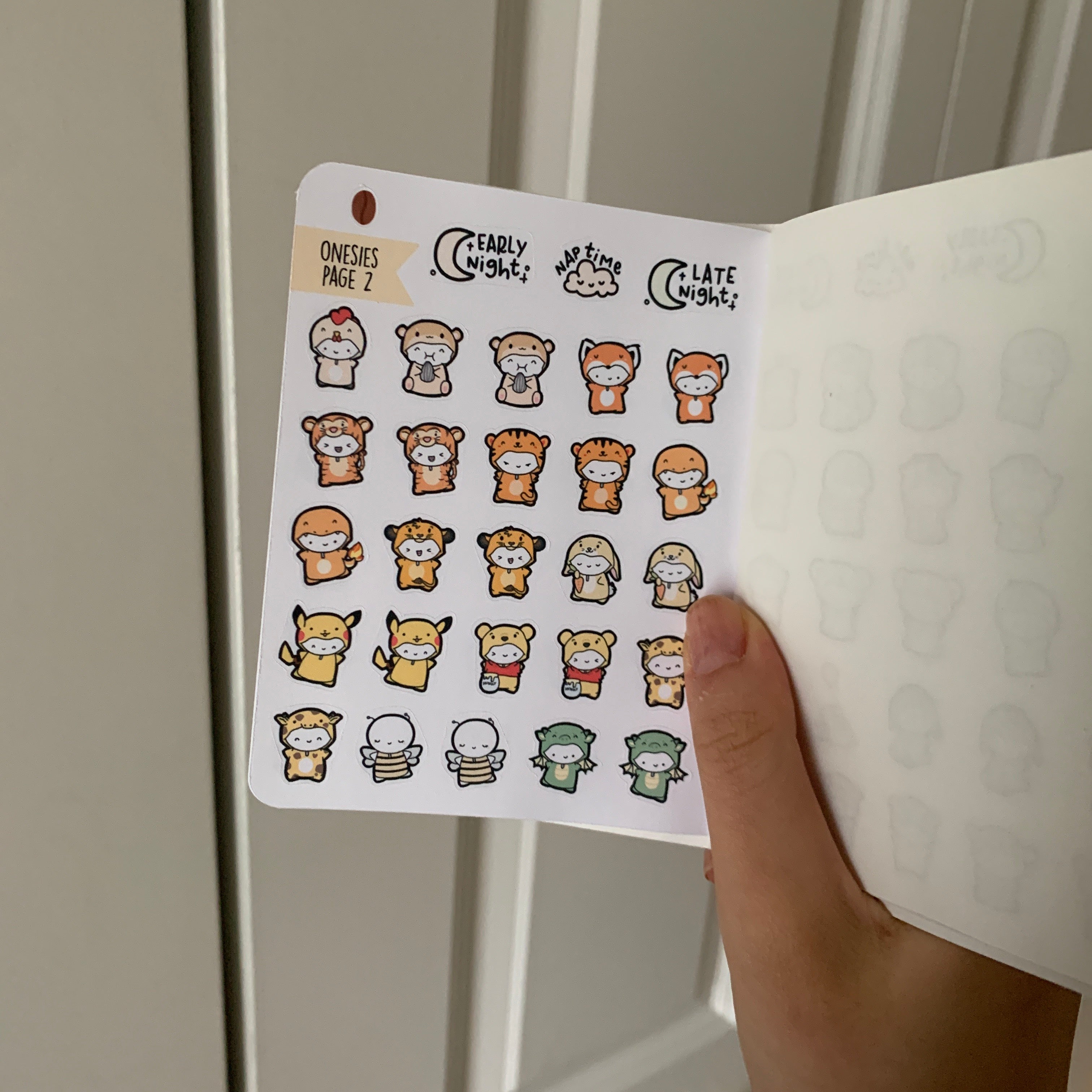 Ultimate Onesies Sticker Book (8 Pages)