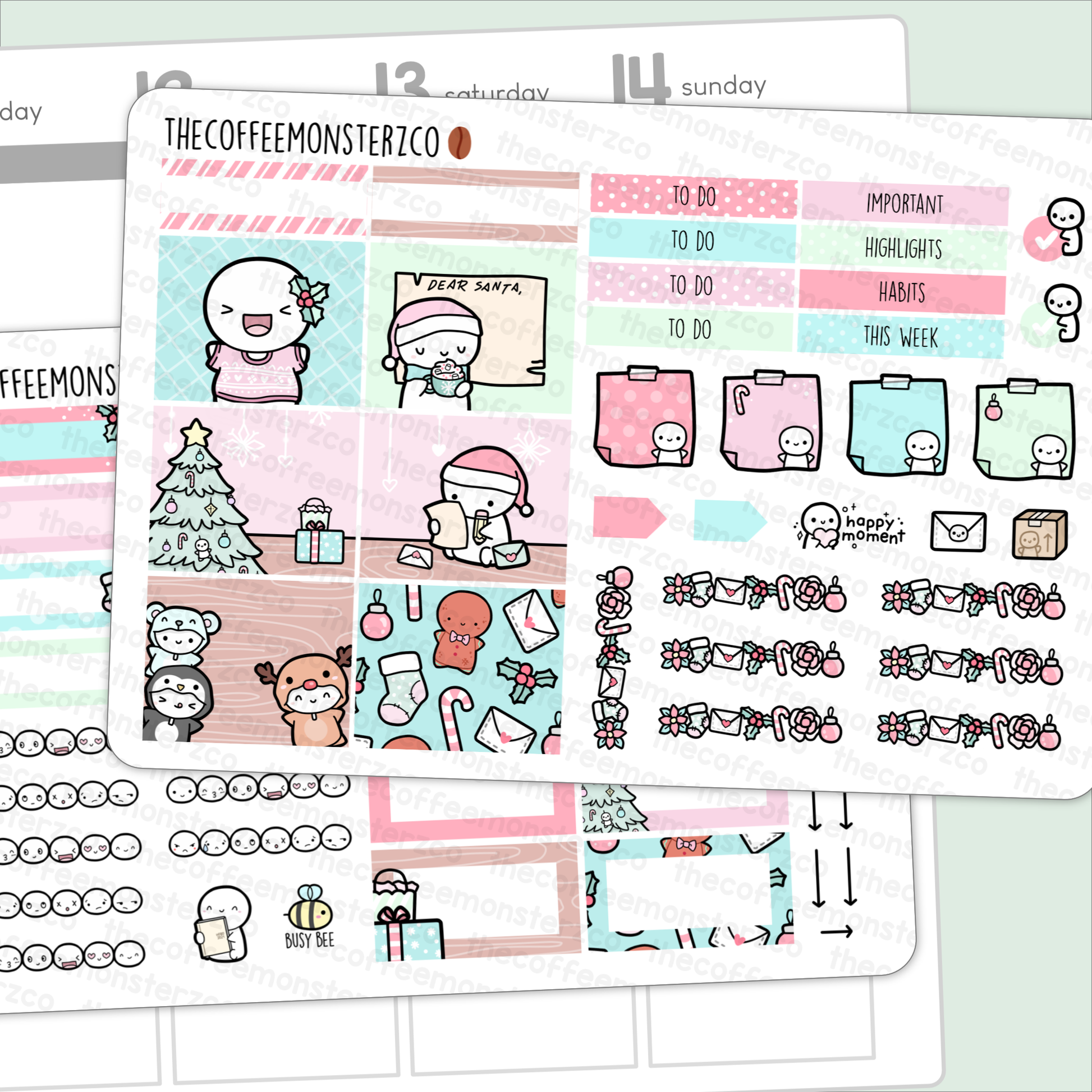 Holiday Cheer Hobonichi Cousin Kit