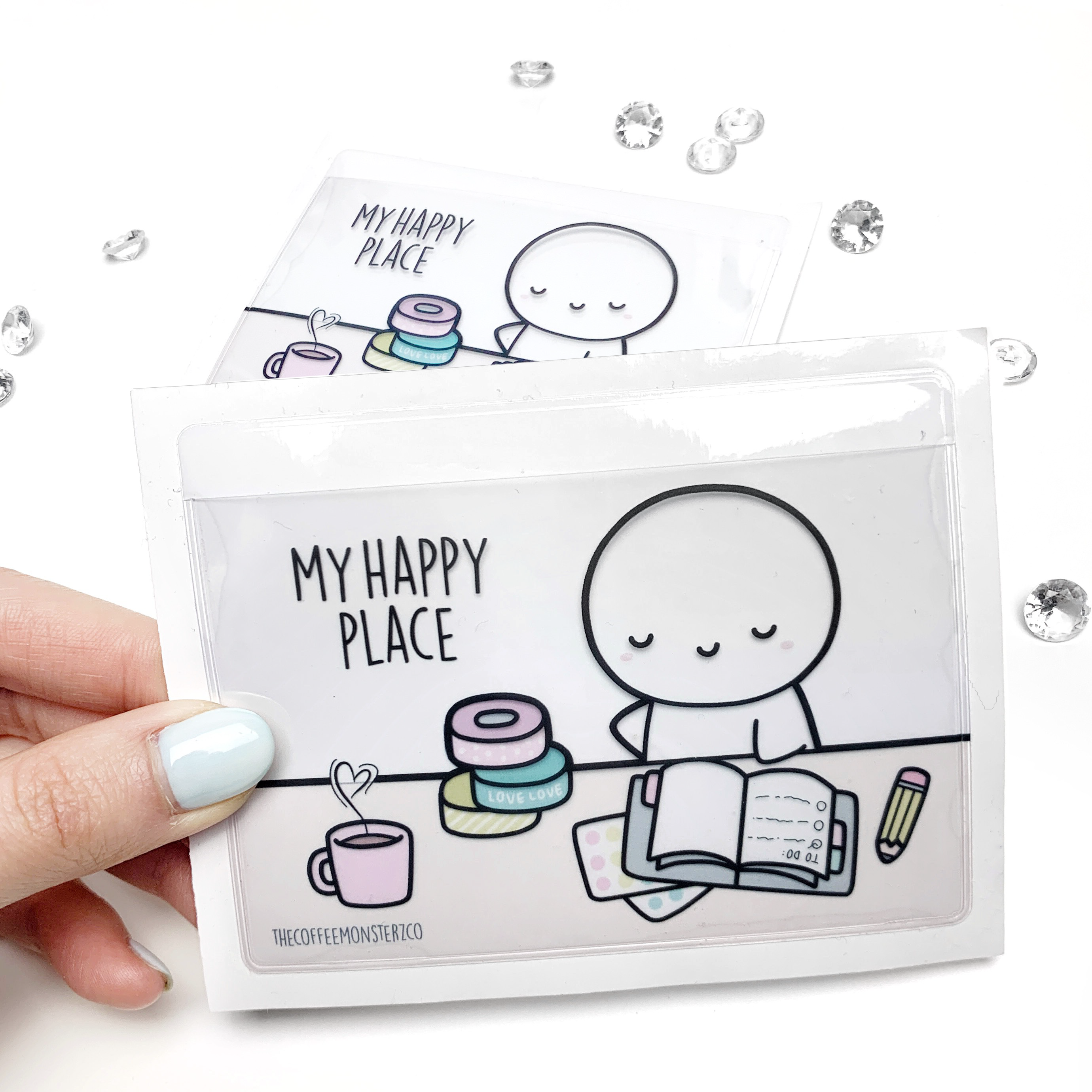 My Happy Place - Adhesive Sticky Pocket