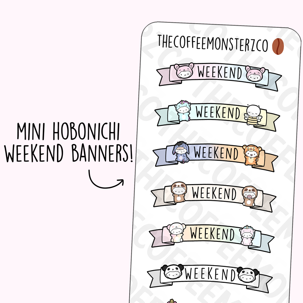 Mini Onesie Weekend Banners (Hobonichi)
