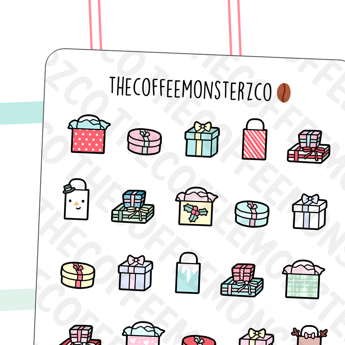 Festive Presents Doodles