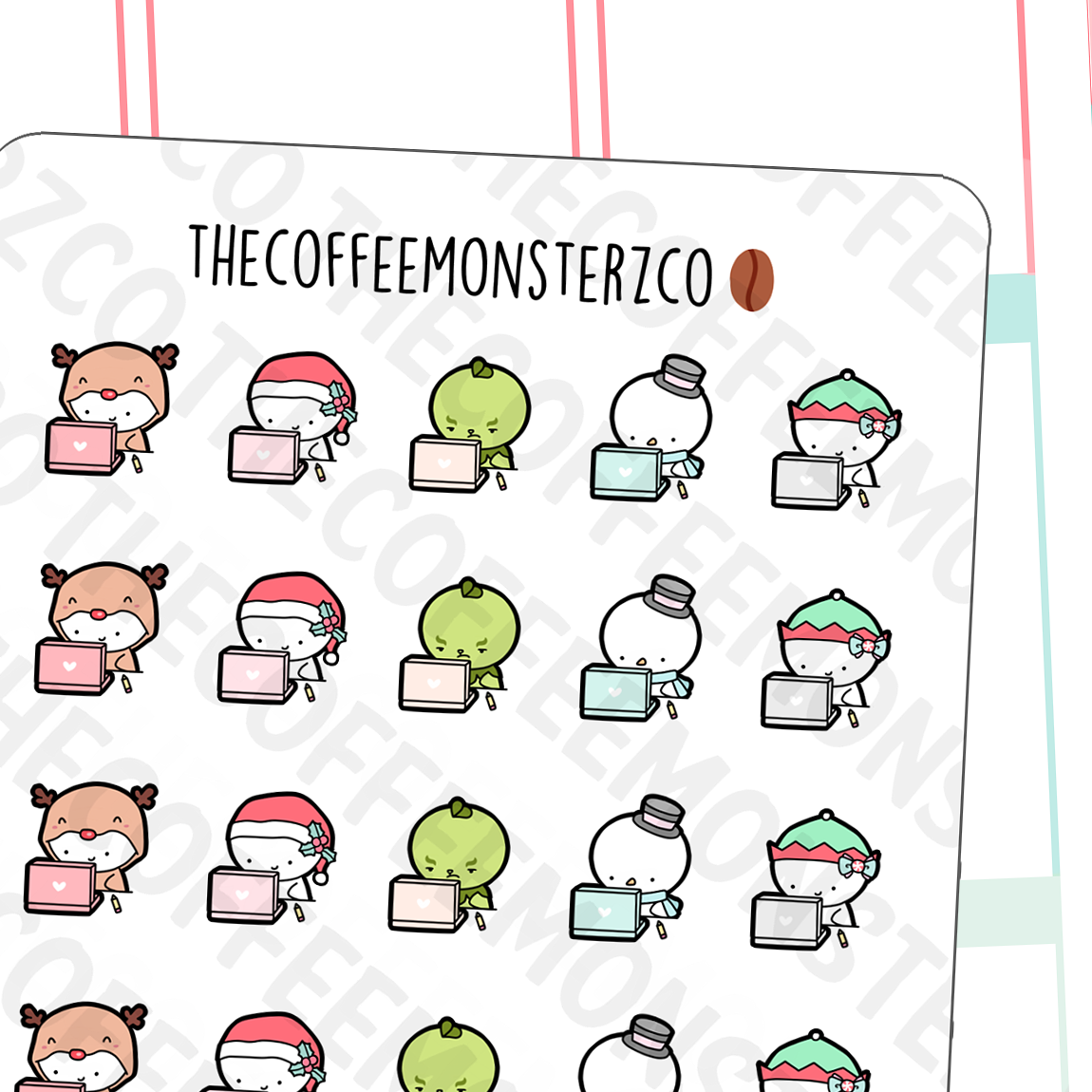 Christmas Working Emotis
