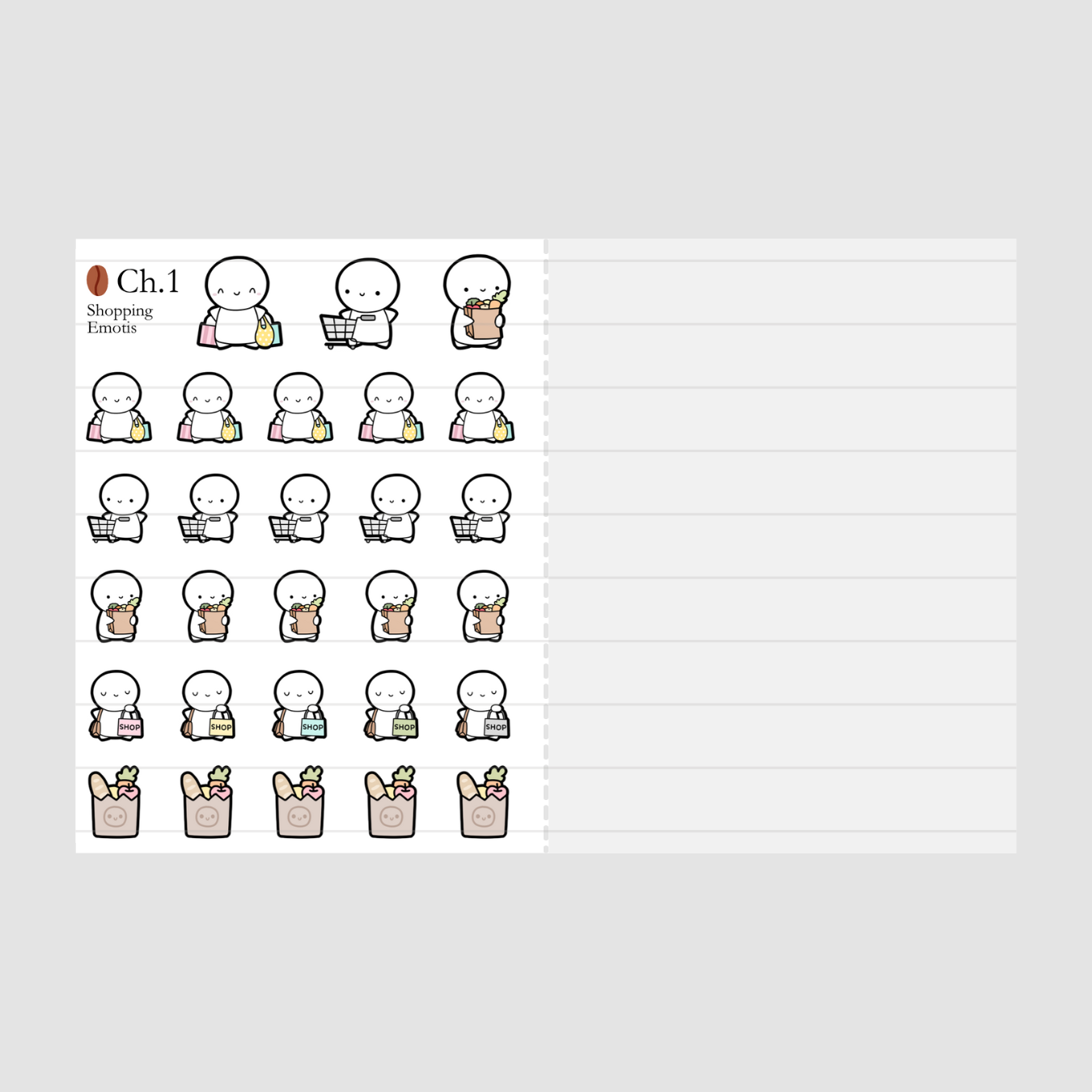 Misfit Essentials Emotis Sticker Book (1 PER CUSTOMER)