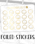 Foiled Emoti Heads (GLOSSY), TheCoffeeMonsterzCo