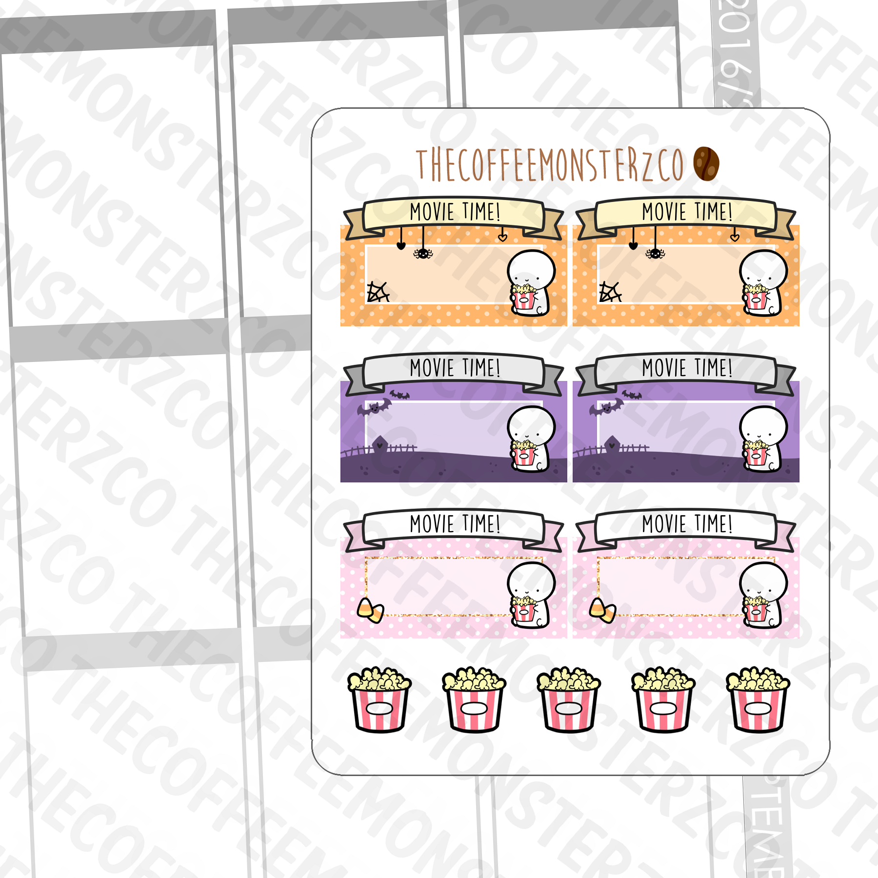 Halloween Movie Marquees (FINAL STOCK), TheCoffeeMonsterzCo