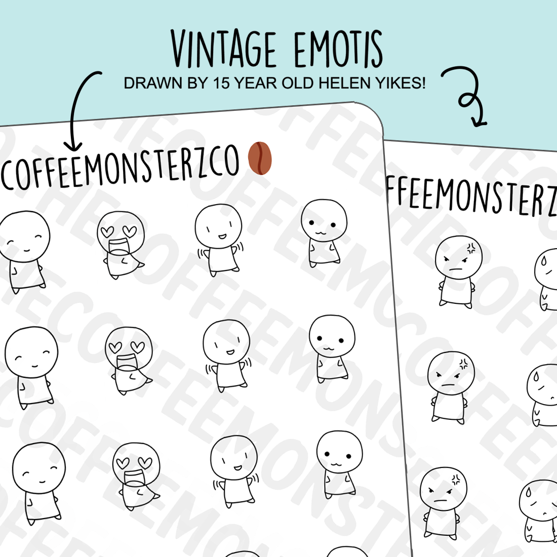 Vintage Emotis 1.0 - Limited Edition - TheCoffeeMonsterzCo