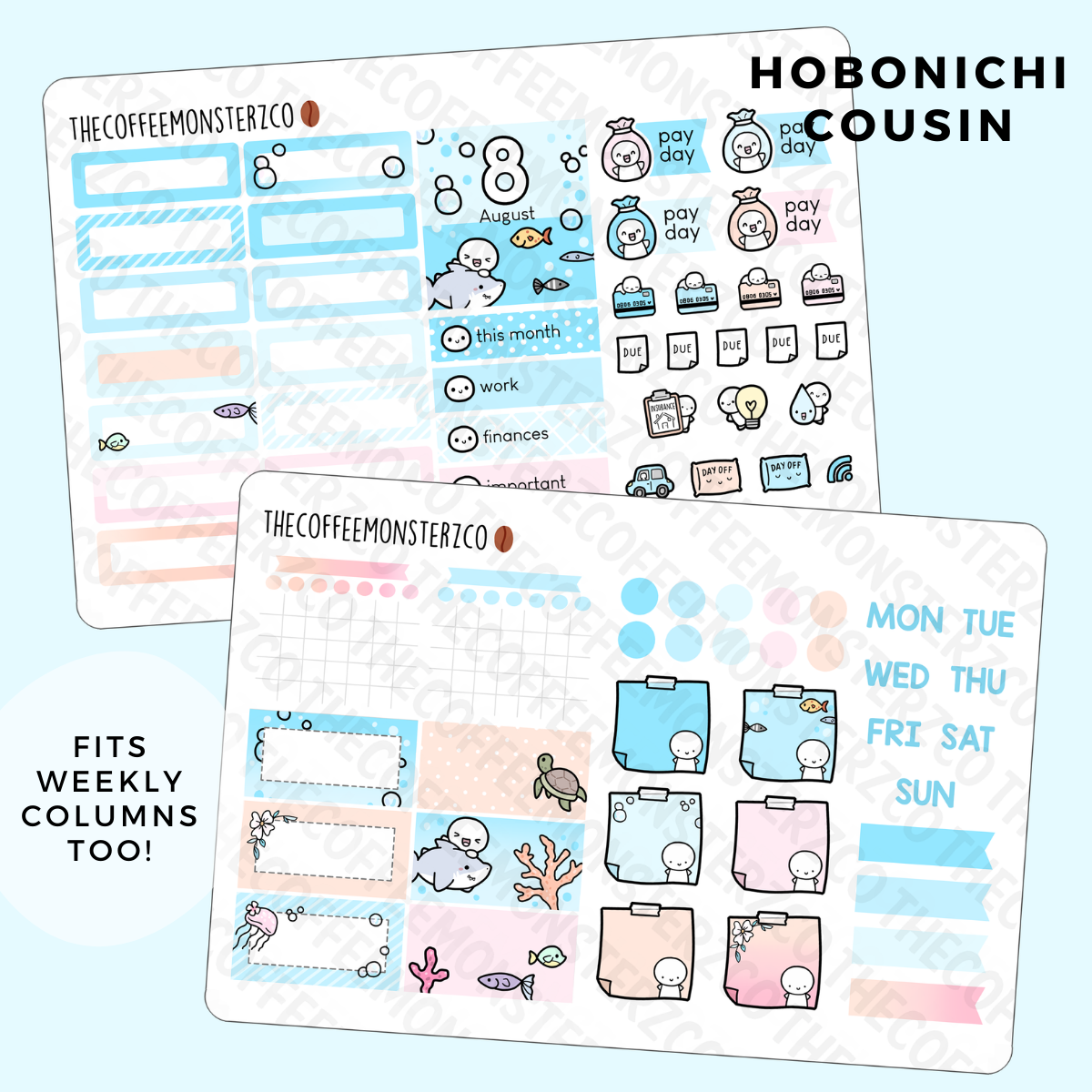 2022 Hobonichi Cousin Monthly Kits (second half)