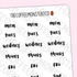 Helen's Lettering: Bold Abbreviated Days of the Week - TheCoffeeMonsterzCo