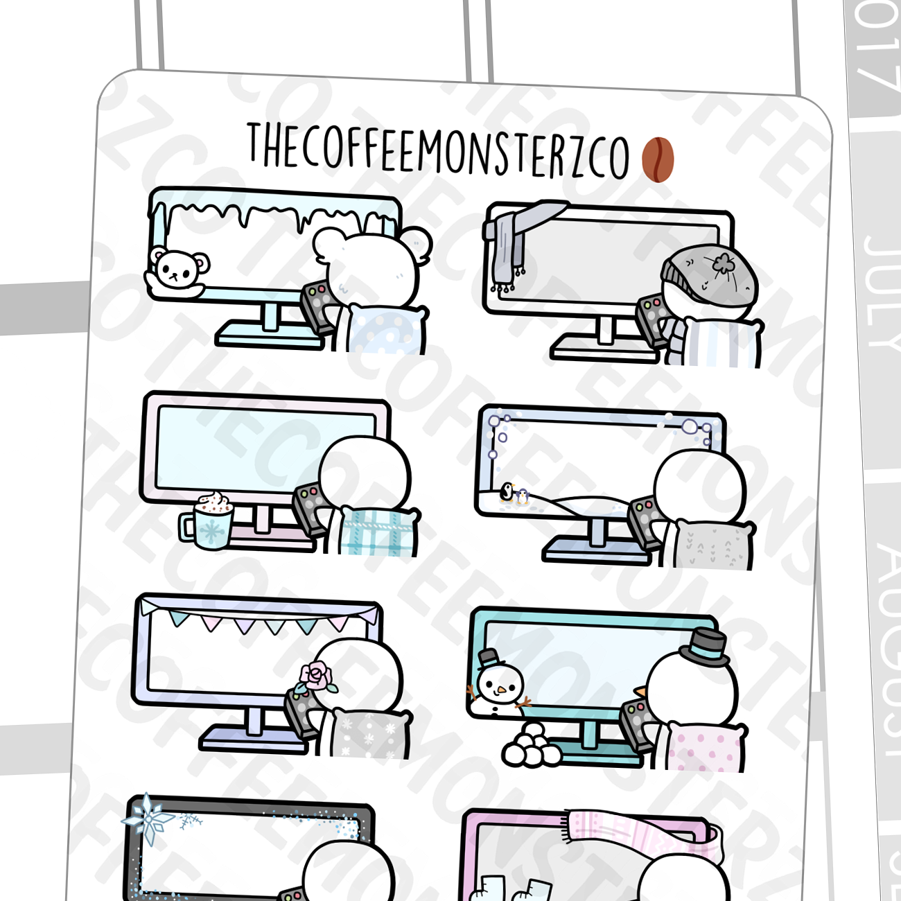 Winter TV Emotis