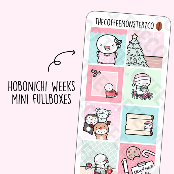Holiday Cheer Hobonichi Weeks Mini Fullboxes