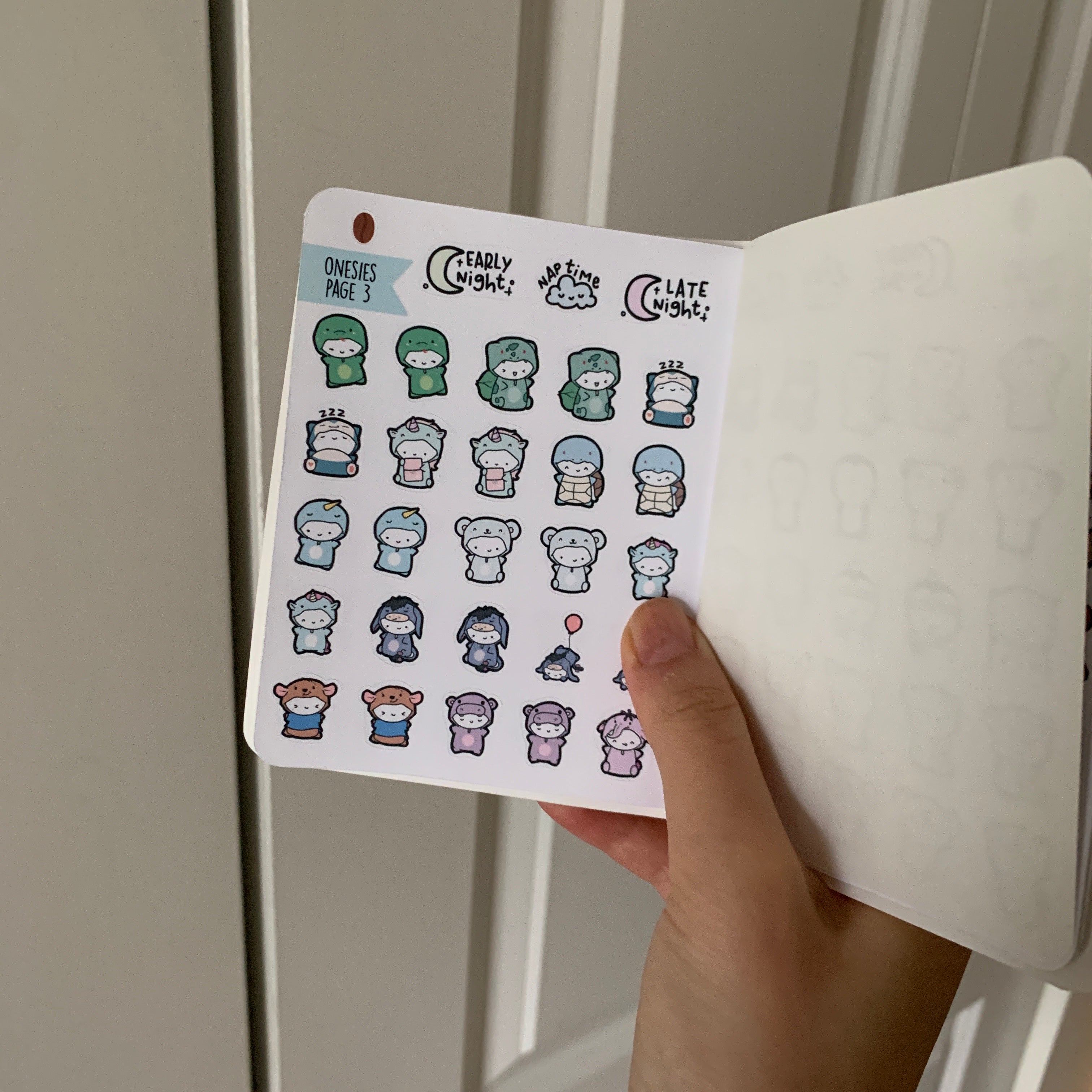 Ultimate Onesies Sticker Book (8 Pages)