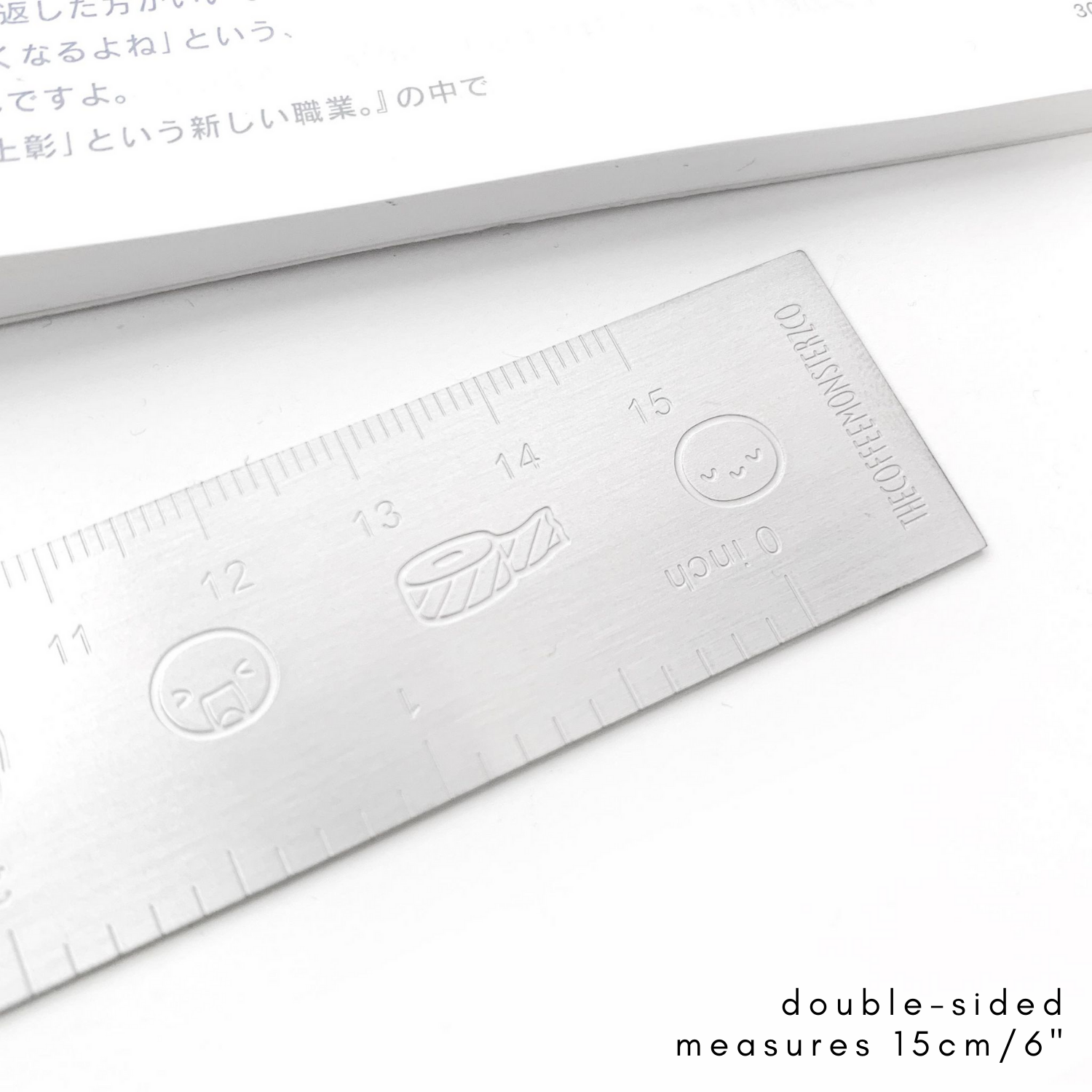 Emothiom Ruler Silver - Emoti Metal Ruler (1 per customer) – TheCoffeeMonsterzCo