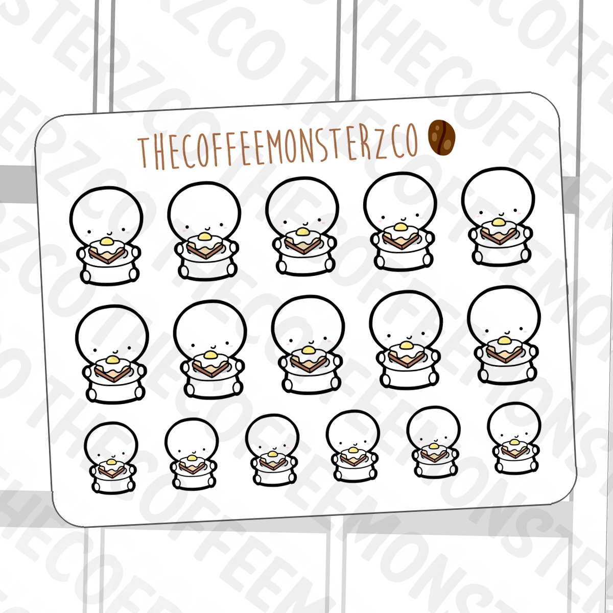Brunch Emotis (Limited to July 14th), TheCoffeeMonsterzCo