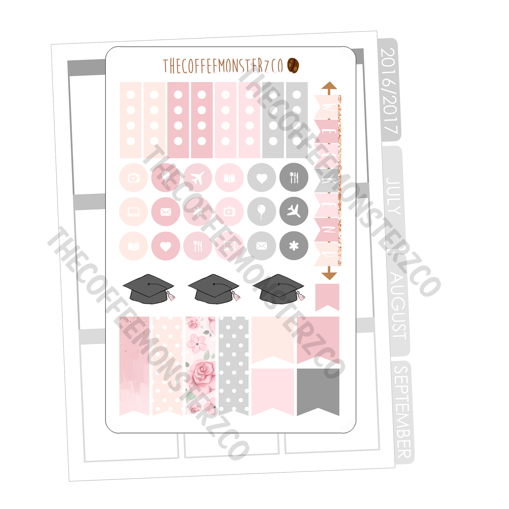 Graduation Day - MINI kit (3 page), TheCoffeeMonsterzCo