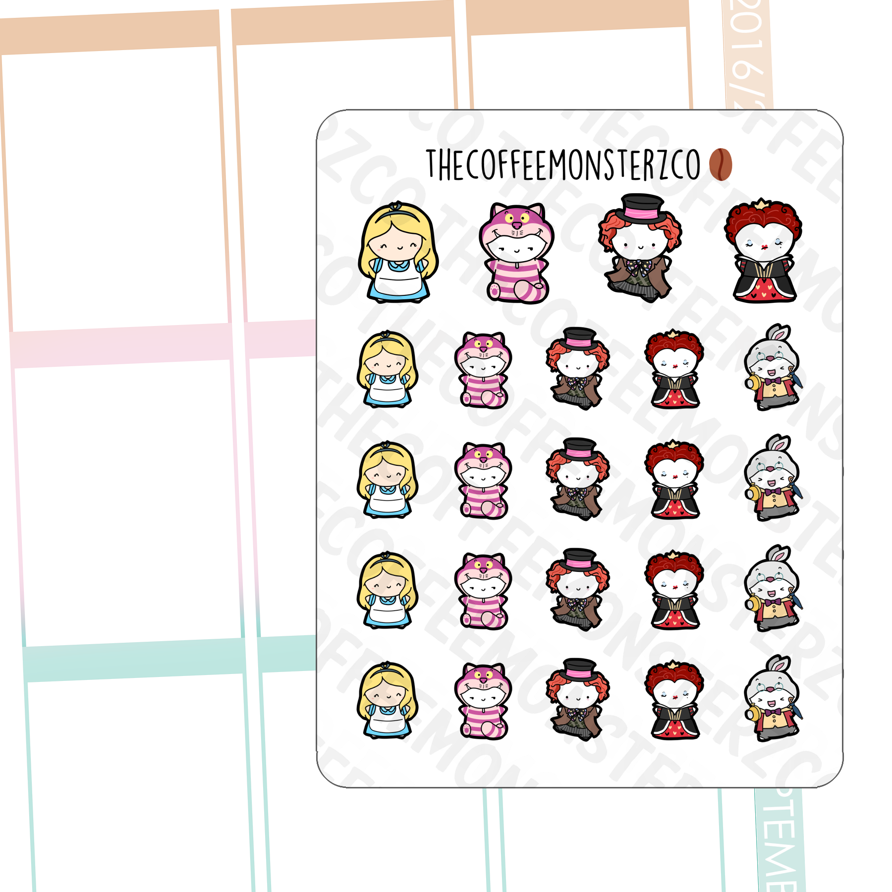 Alice and Friends Sampler - TheCoffeeMonsterzCo