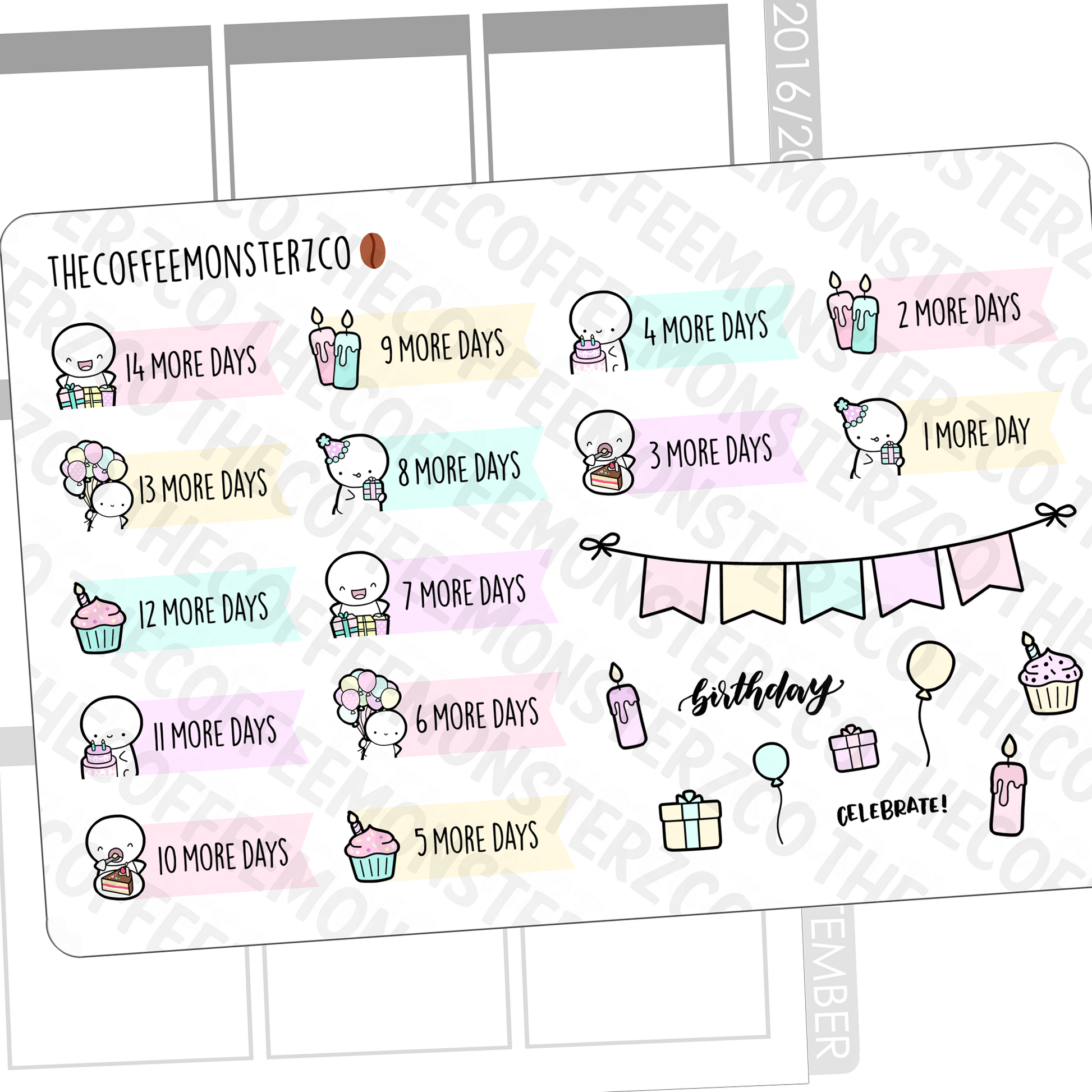 Emoti Birthday Countdowns (FINAL STOCK)