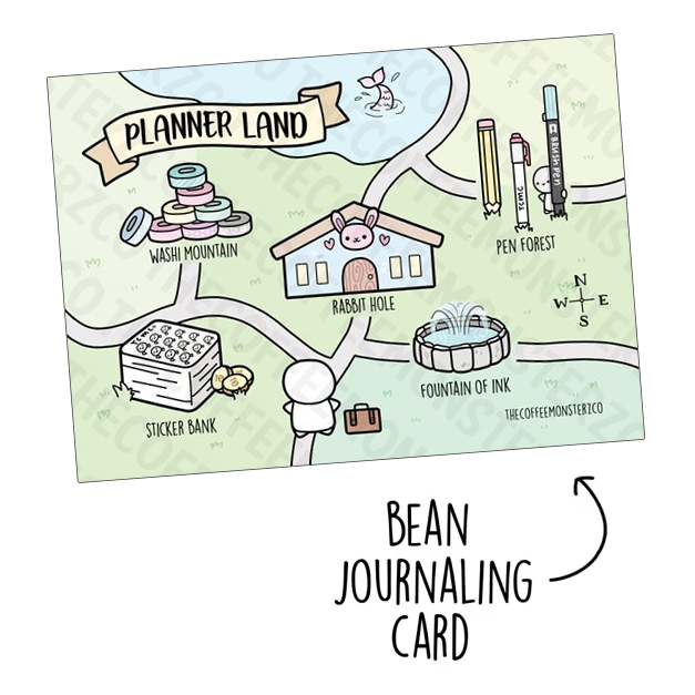 Planner Land (Bean Card) - TheCoffeeMonsterzCo
