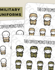 Military Uniform Emotis