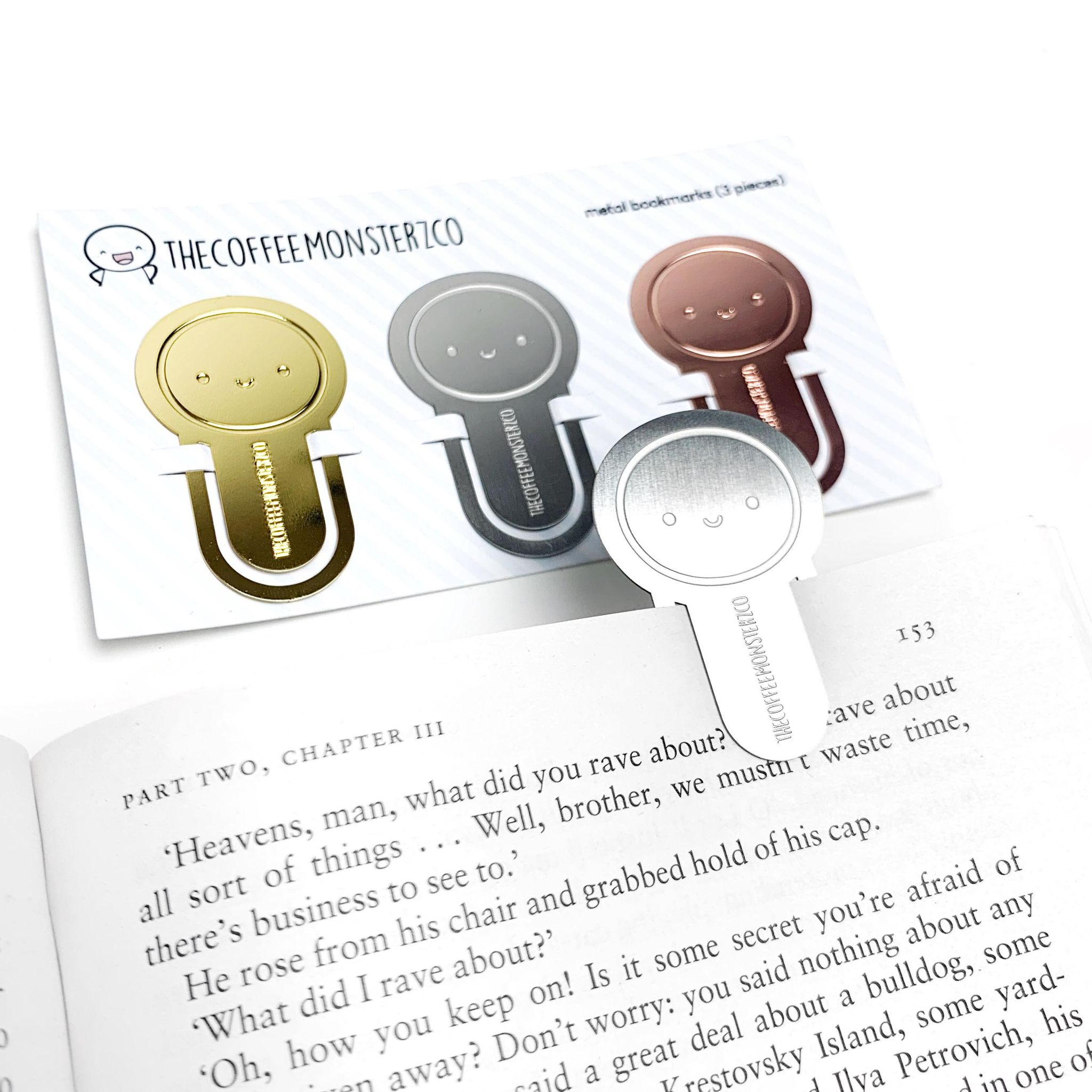 Misfit Emoti Metal Bookmark Trio (1 per customer)