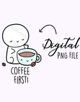 Coffee Time Emoti (Digital File), TheCoffeeMonsterzCo