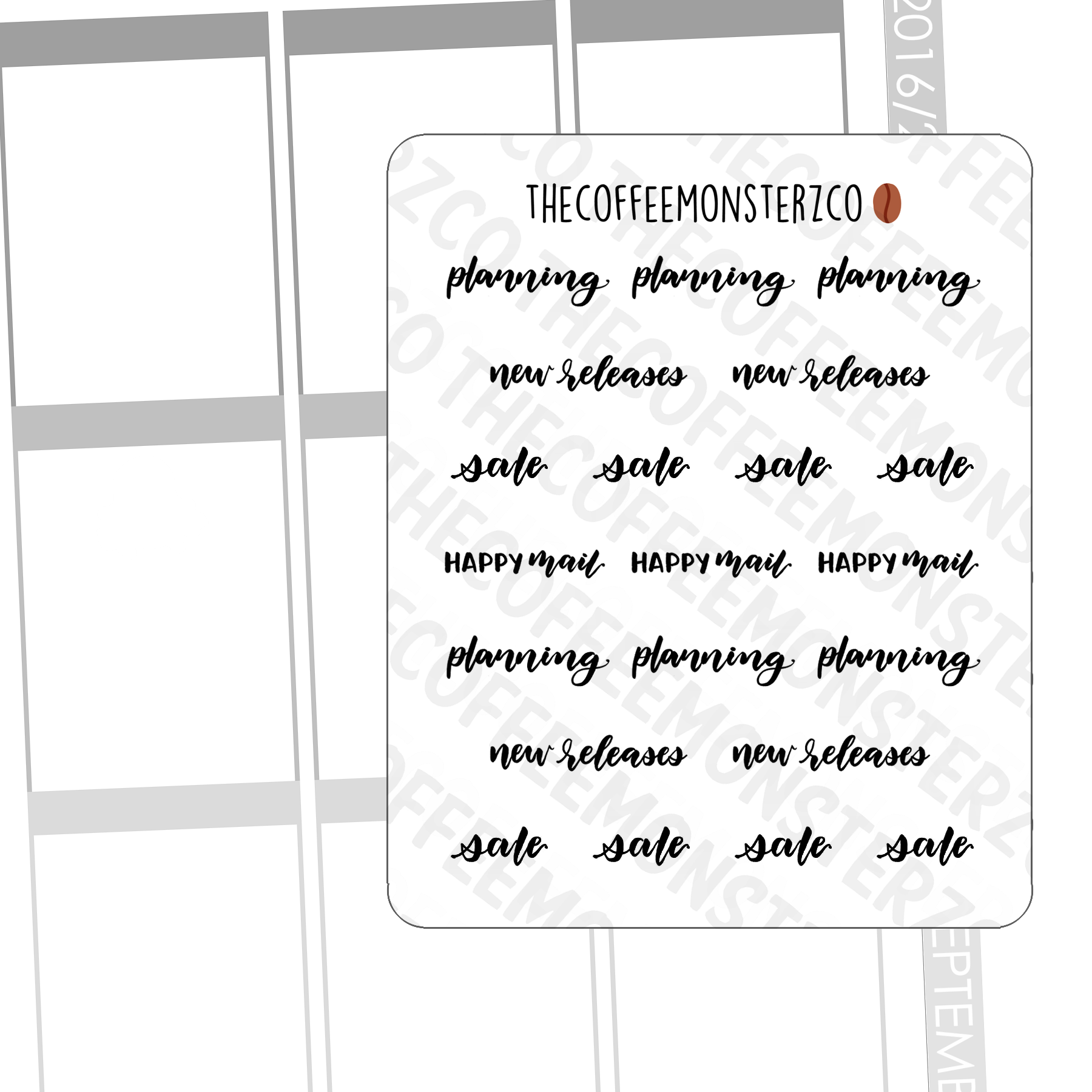 Helen's Lettering: Planning – TheCoffeeMonsterzCo