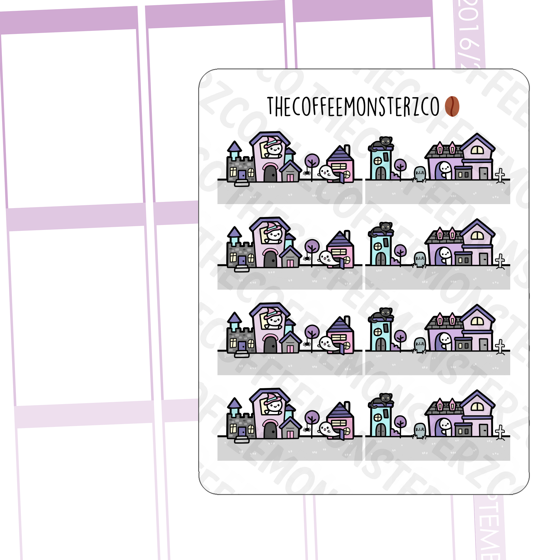 A Spooky Neighbourhood (FINAL STOCK) - TheCoffeeMonsterzCo