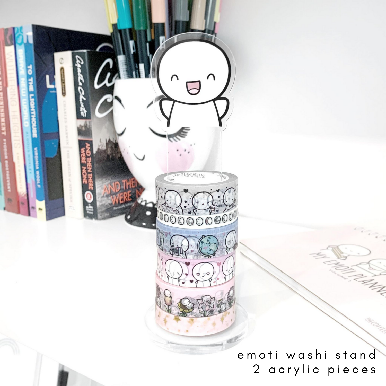 Misfit Classic Emoti Acrylic Washi Stand (1 per customer)