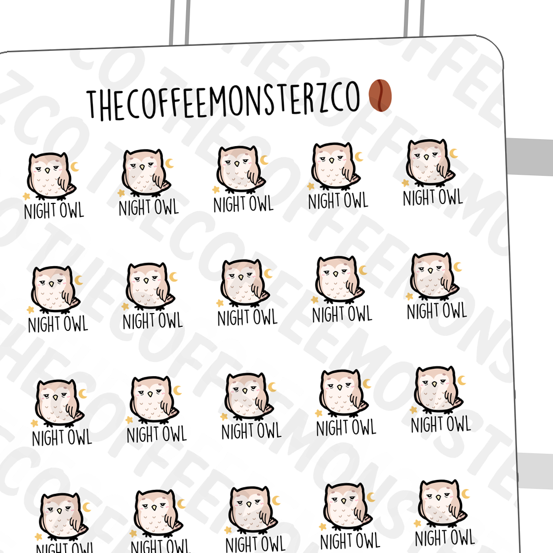 Large Winter Doodle Stickers – TheCoffeeMonsterzCo