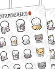 Cat Lady Emotis (REFORMAT) - TheCoffeeMonsterzCo