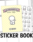 PRESALE Mom Life Emotis Sticker Book (8 Pages), TheCoffeeMonsterzCo