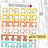 Fall Emoti Washi Strip Stickers (FINAL STOCK), TheCoffeeMonsterzCo