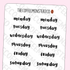Helen's Lettering: Bold Days of the Week - TheCoffeeMonsterzCo