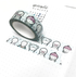 Winter Emotis Washi Tape - 15mm - TheCoffeeMonsterzCo