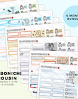 2022 Hobonichi Cousin Monthly Kits (second half)