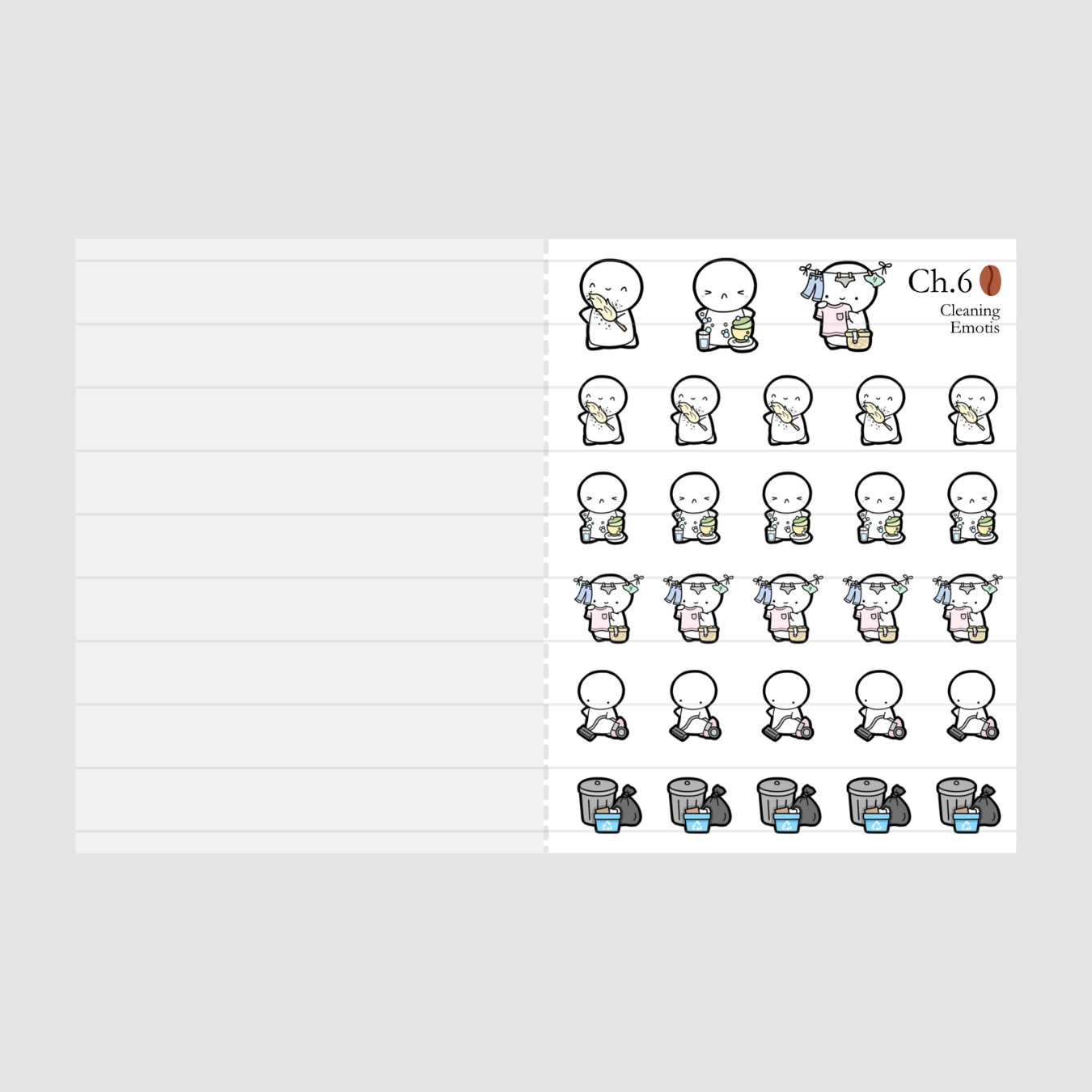 Misfit Essentials Emotis Sticker Book (1 PER CUSTOMER)